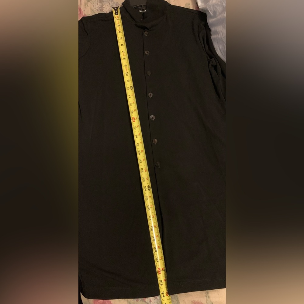 ✨⚡️💥 Chico ‘s dress button closure down front black long sleeves - Picture 8 of 9